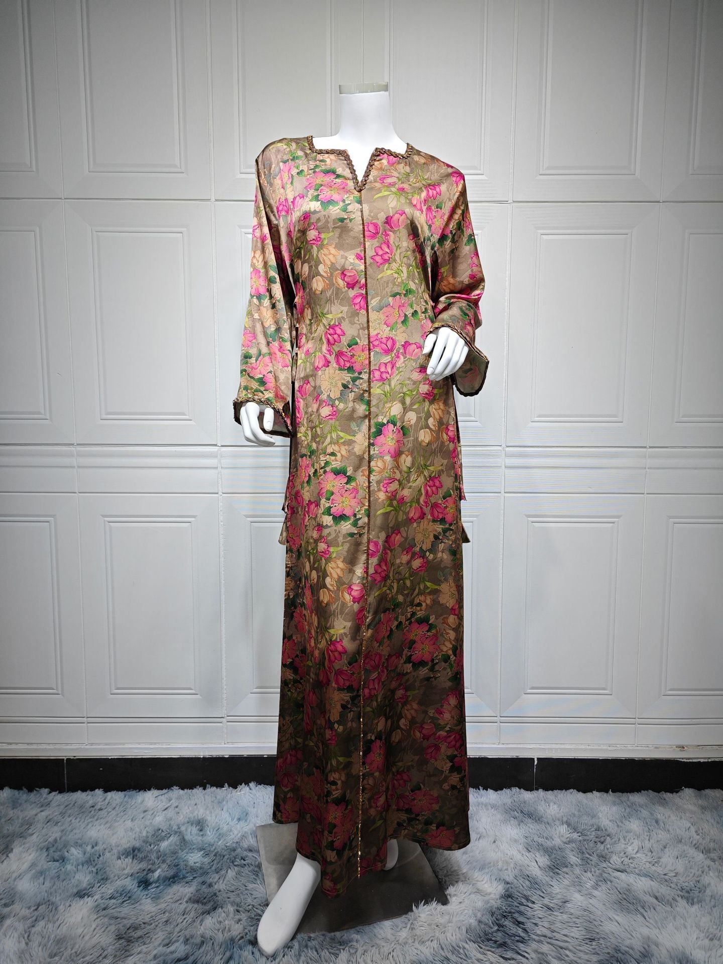 Women's Printed Hot Diamond Loungewear Dress