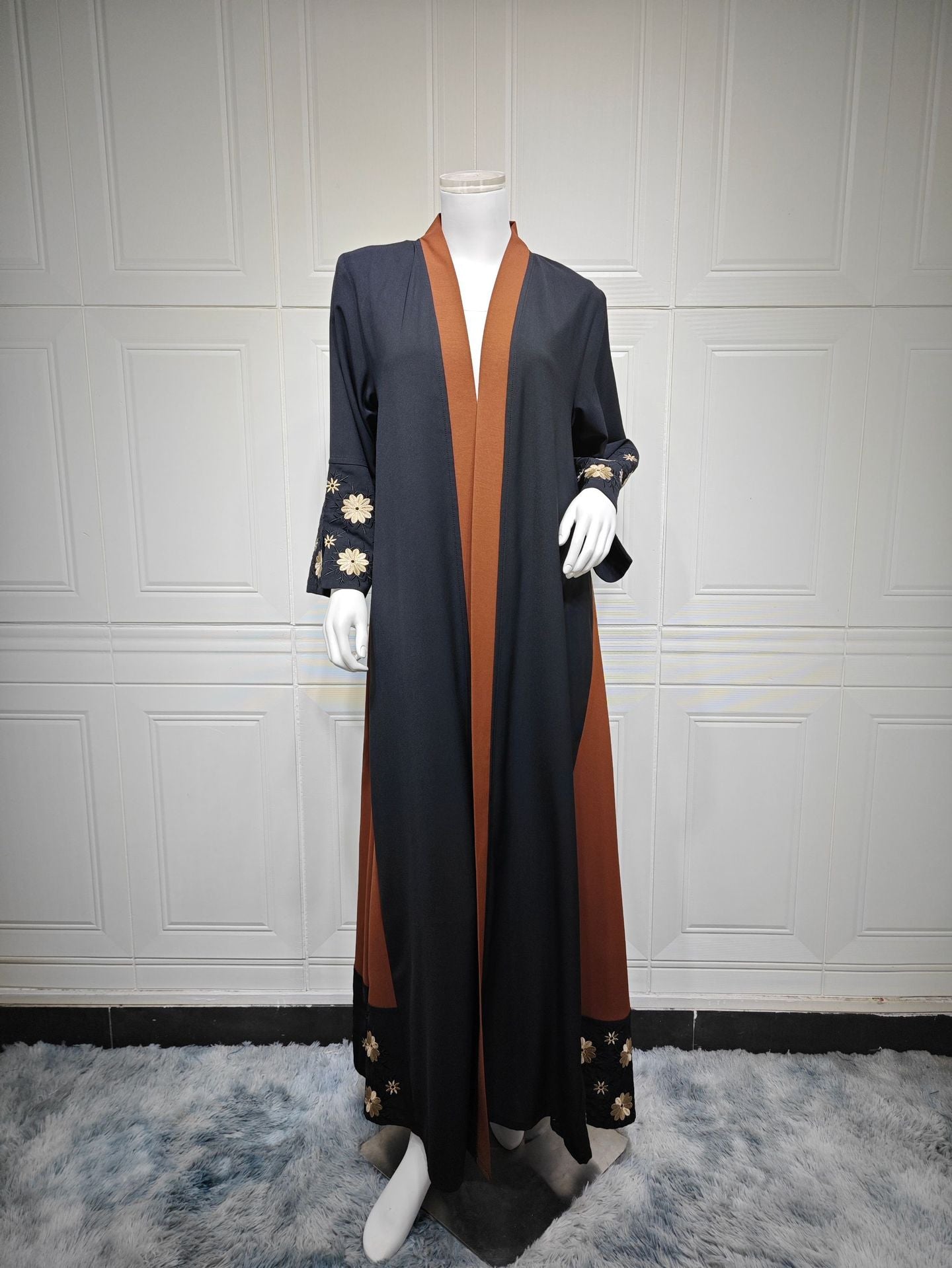 Women's Embroidered Long Coat