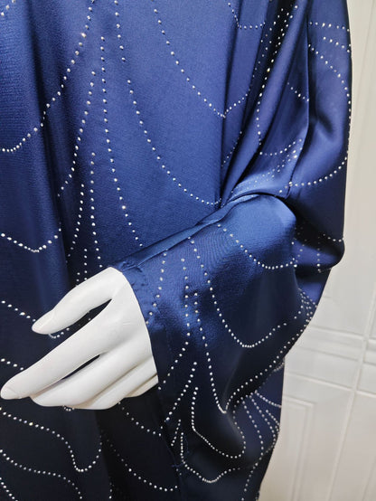 Women's Loose Hot Diamond Abaya Dress