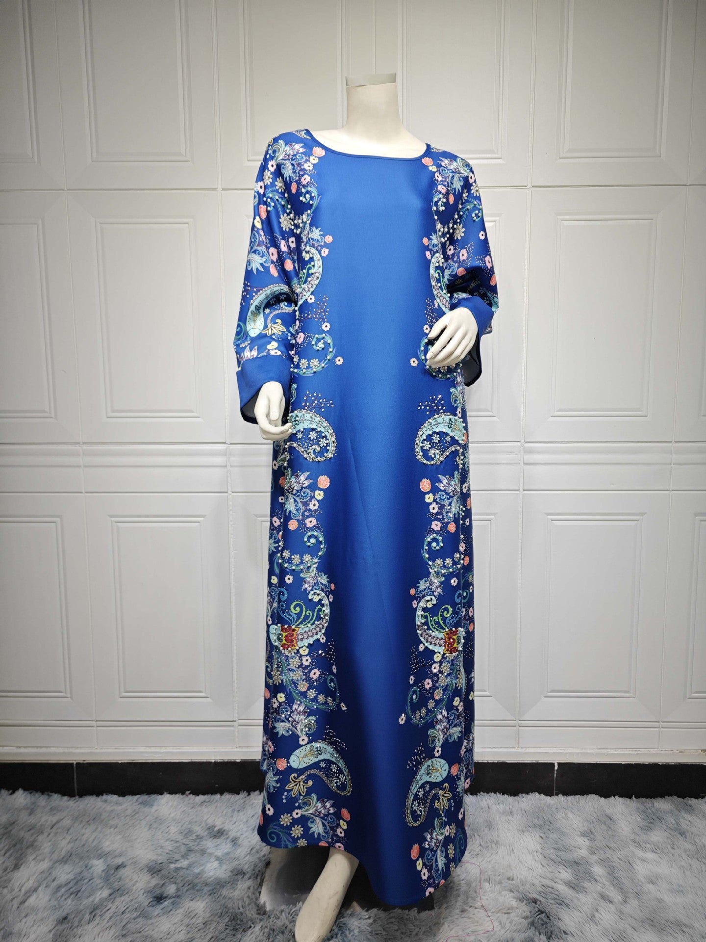 Women's Hot Diamond Pearl Jalabiya Dress
