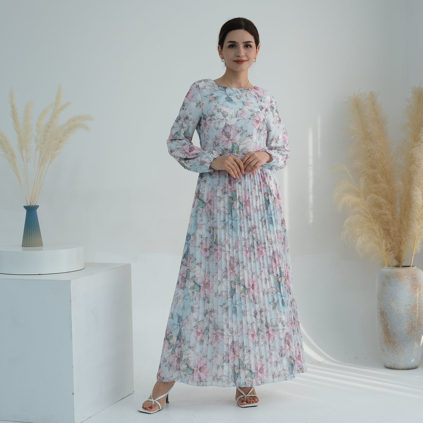 Women's Printed Muslim Summer Dress