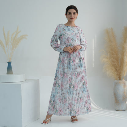Women's Printed Muslim Summer Dress