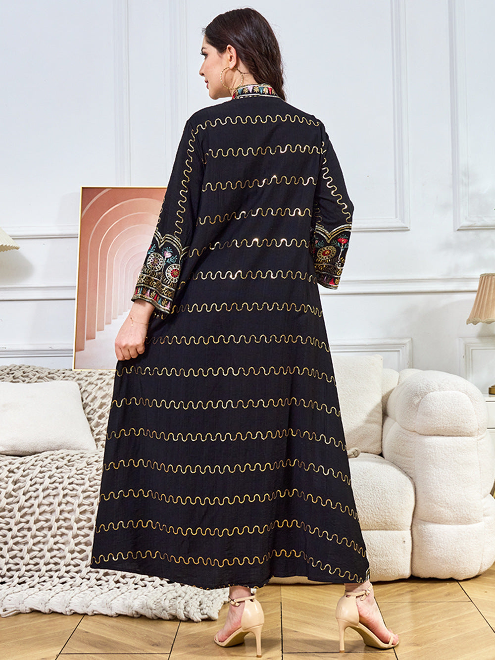 Women's V-neck Loose Evening Dress