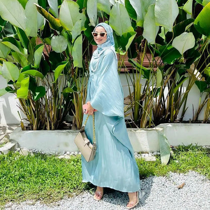 Women's Loose Bat Sleeve Abaya Dress