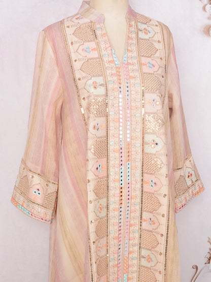 Women's Embroidered Sequin Evening Dress