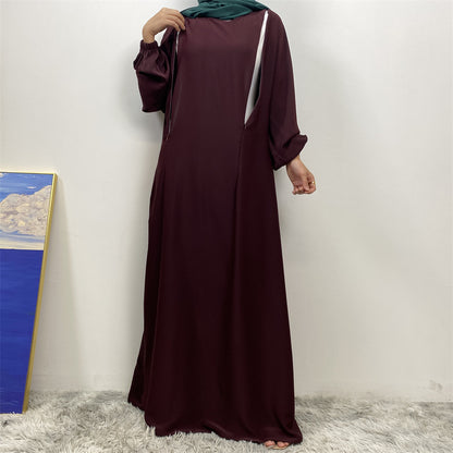 Women's Nursing Long Sleeve Slim Fit Dress