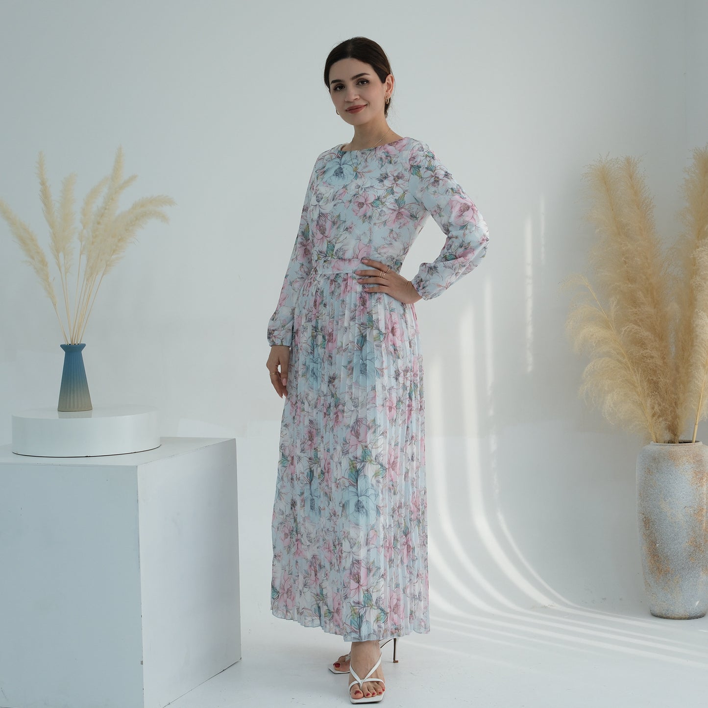 Women's Printed Muslim Summer Dress