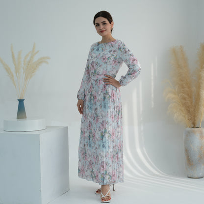 Women's Printed Muslim Summer Dress