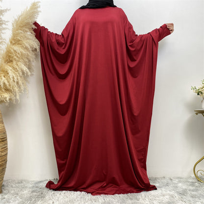 Bat Long Sleeve Casual Long Abaya Dress