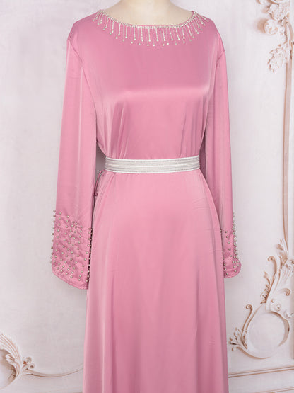 Women's Diamond-encrusted Large Swing Dress