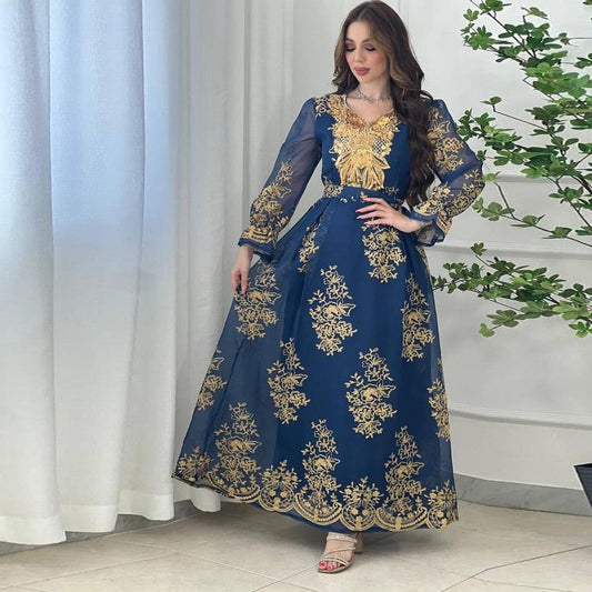 Women's Party Embroidered Appliqué Dress