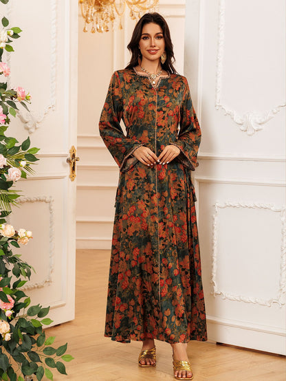 Women's Printed Hot Diamond Loungewear Dress