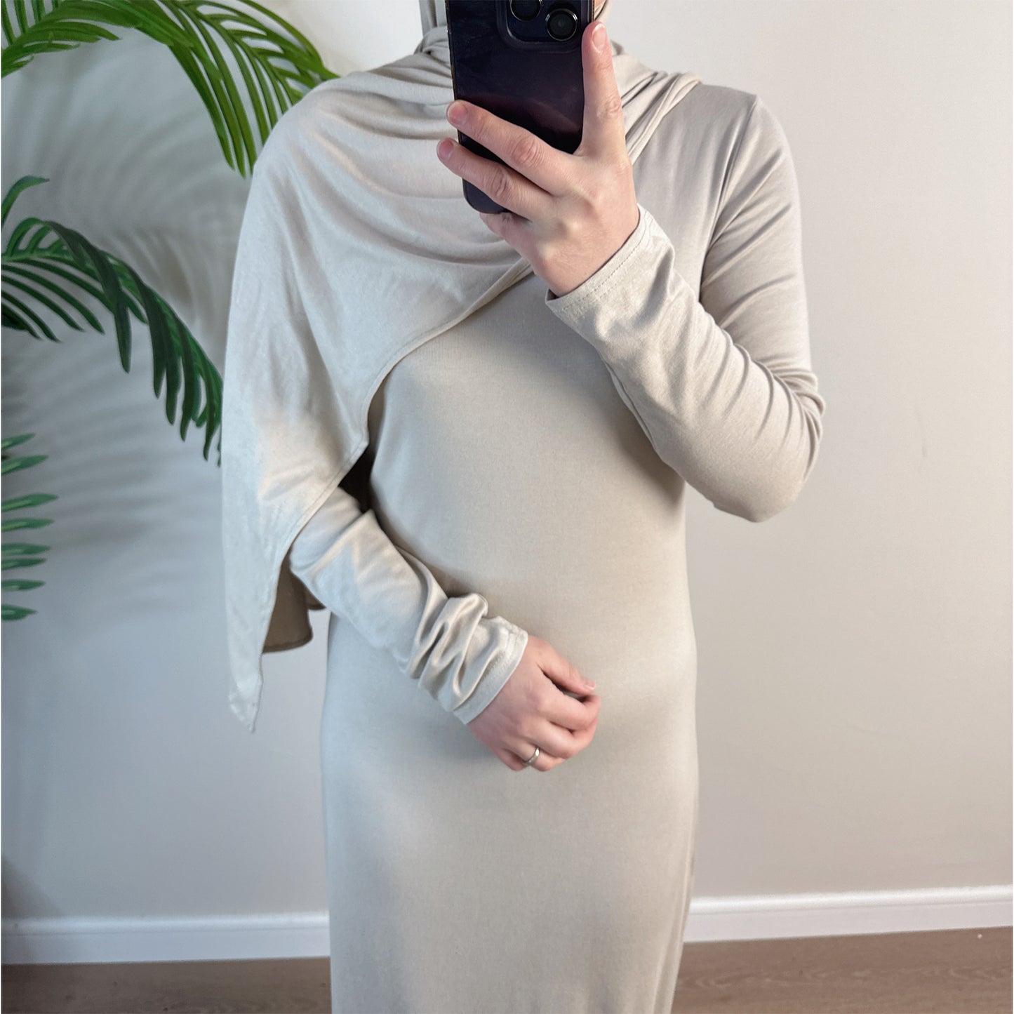 Women's Solid Modal Cotton Dress