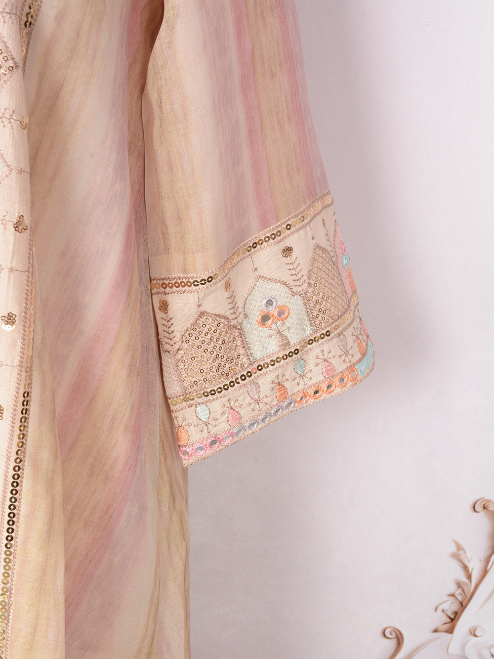Women's Embroidered Sequin Evening Dress