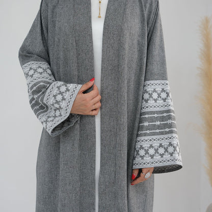 Women's Embroidered Elegant Cardigan Robe