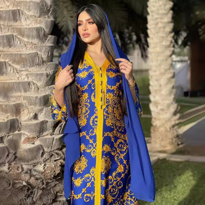 Women's Printed Gown Dress