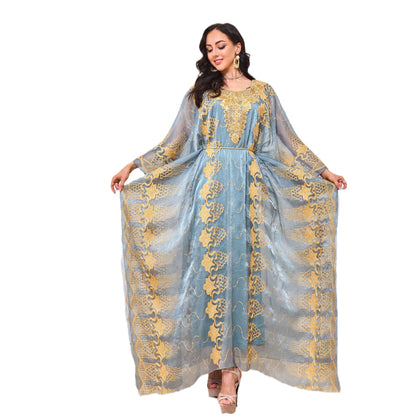 Women's Embroidered Sequin Two-piece Dress