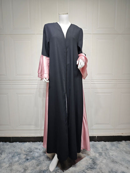 Women's Cardigan Ruffled Sleeve Dress