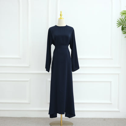 Premium Nida Fabric Modest Maxi Dress with Flared Silhouette
