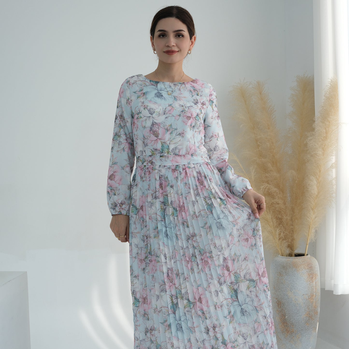 Women's Printed Muslim Summer Dress