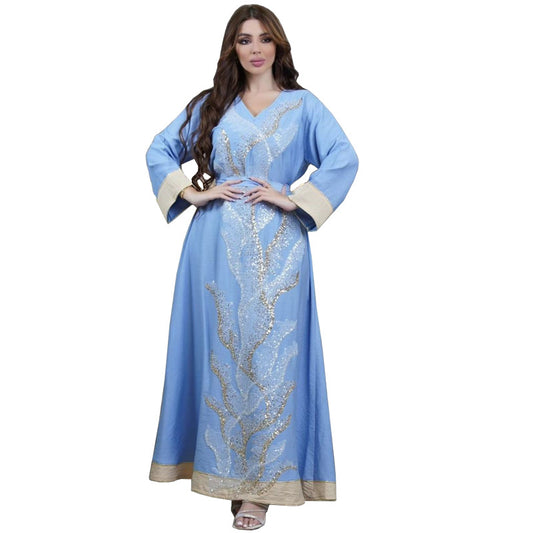 Muslim Beaded Embroidered Dress