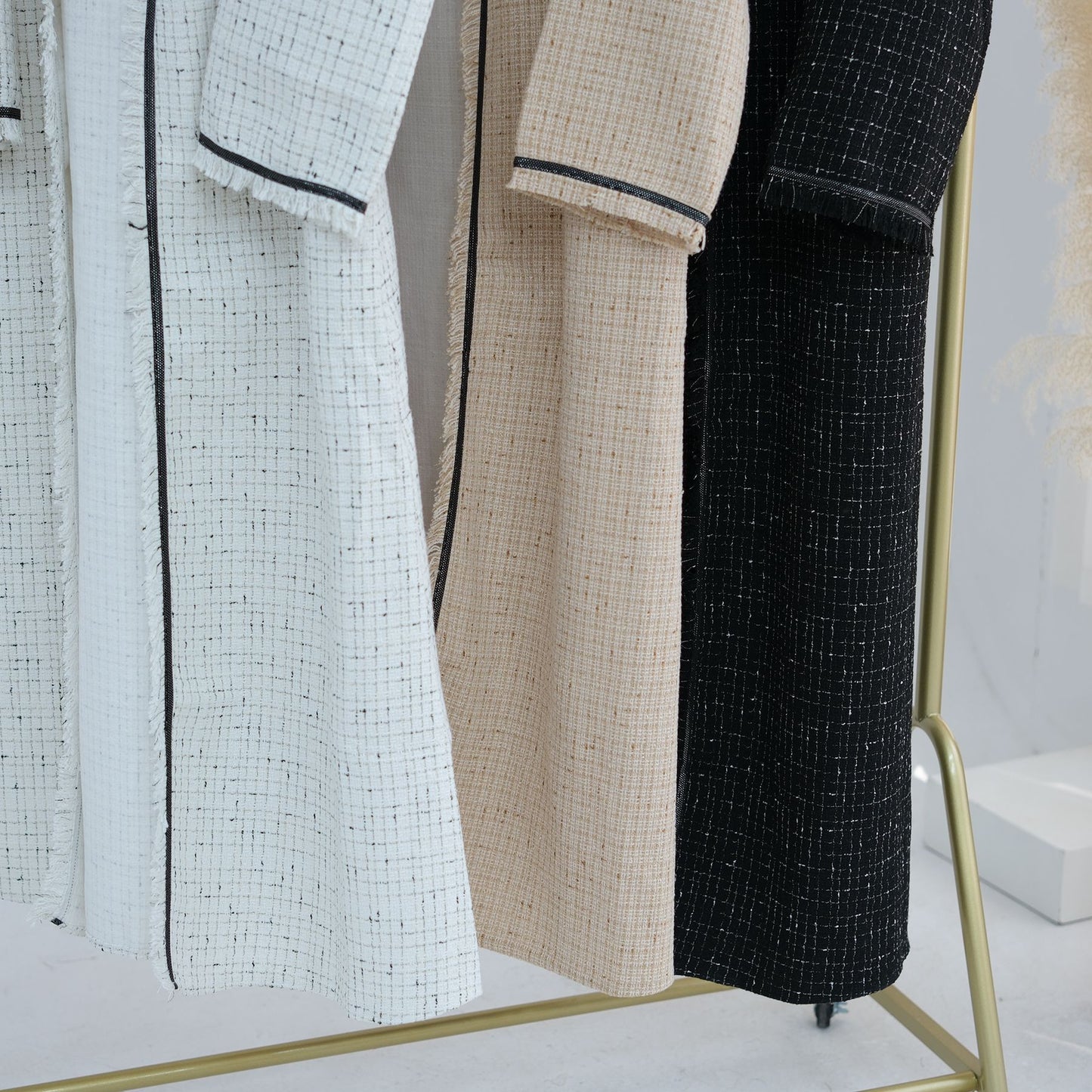 Women's Padded Cardigan Robe Dress
