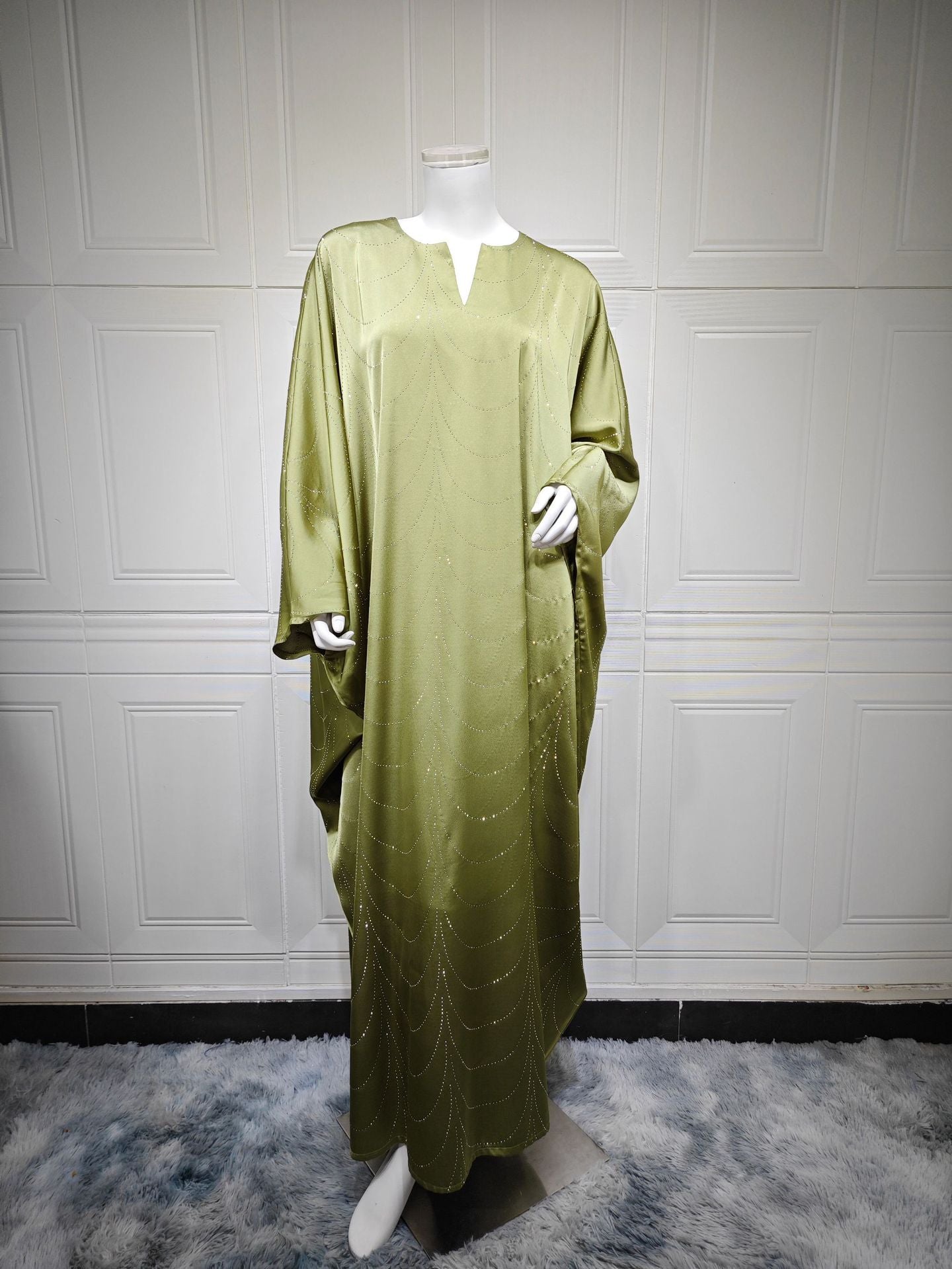 Women's Loose Hot Diamond Abaya Dress