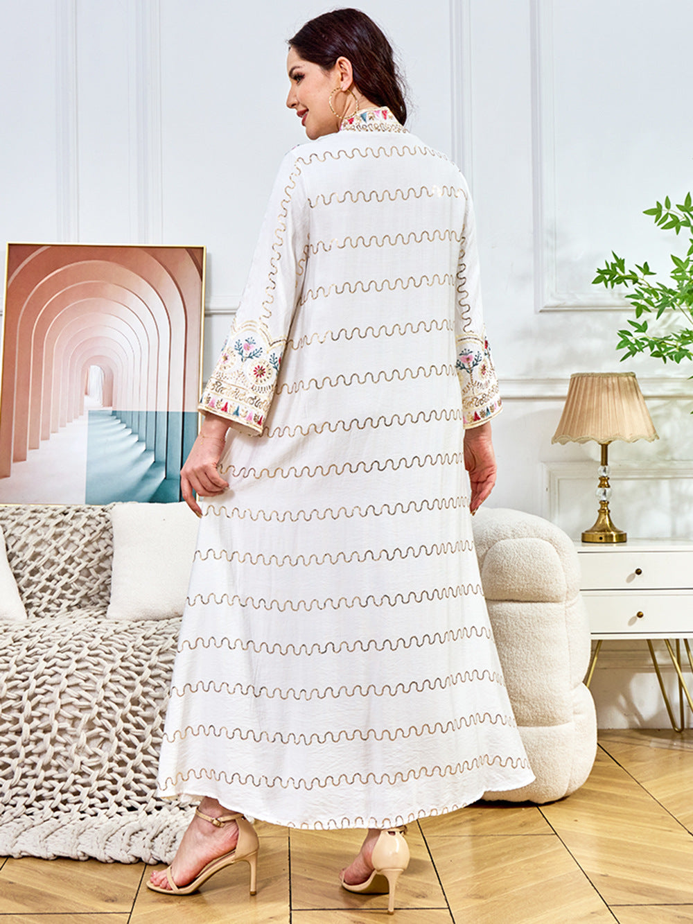 Women's V-neck Loose Evening Dress
