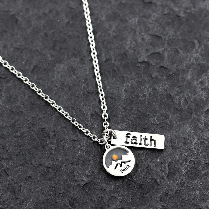 Simple Faith Round Mustard Seed Stainless Steel Necklace