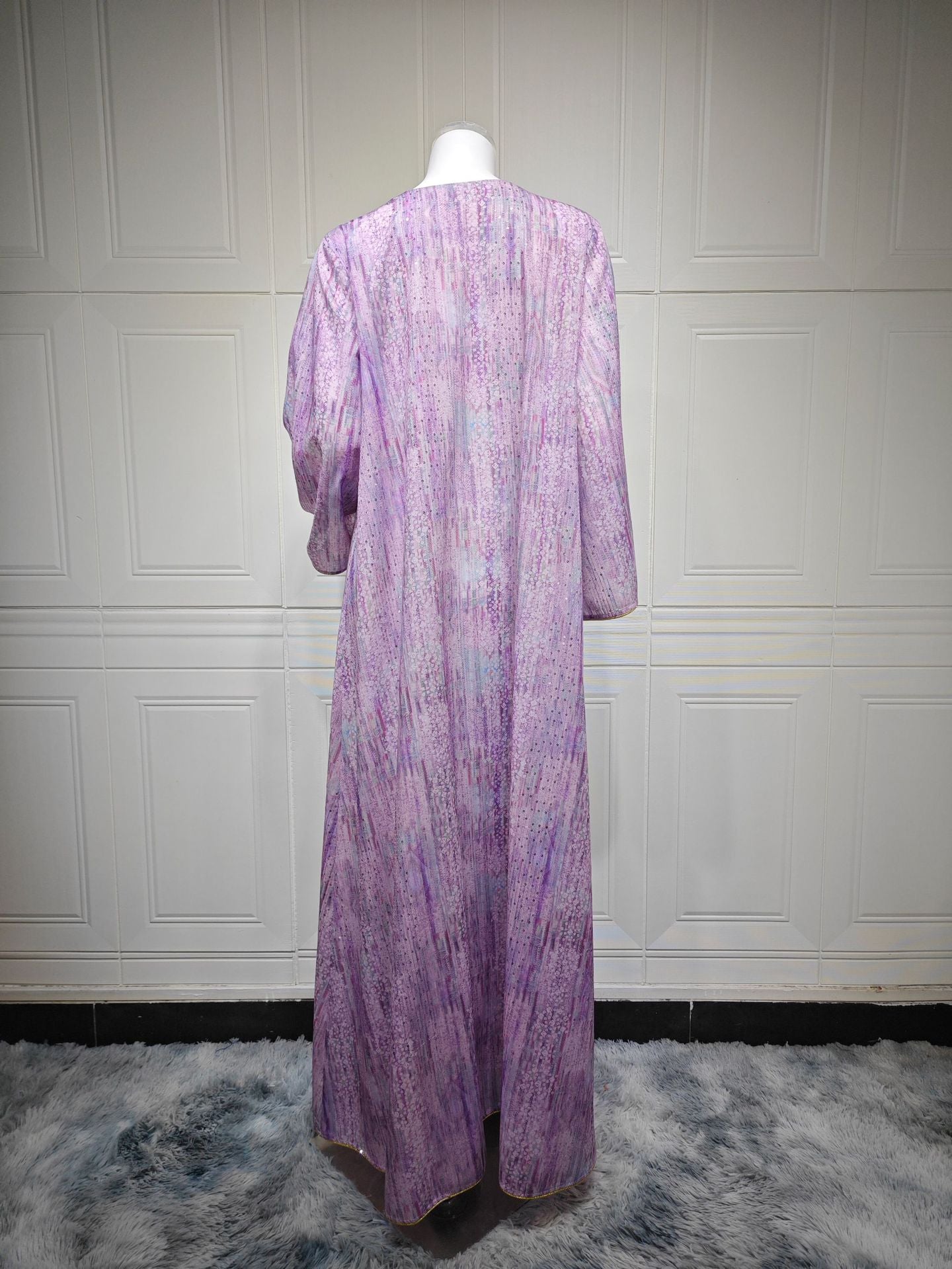 Women's Printed Beaded Embroidered Pullover Dress