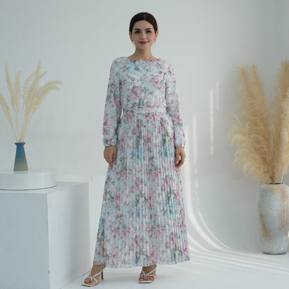 Women's Printed Muslim Summer Dress
