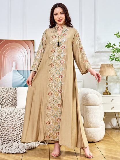 Beaded Women's Muslim Dress