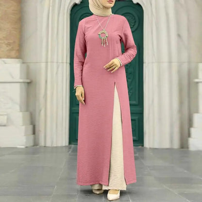 Women's Solid Color Elegant Slit Dress