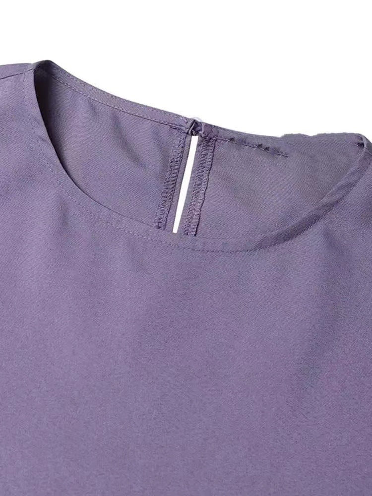 Women's Casual Solid Color Abaya Dress
