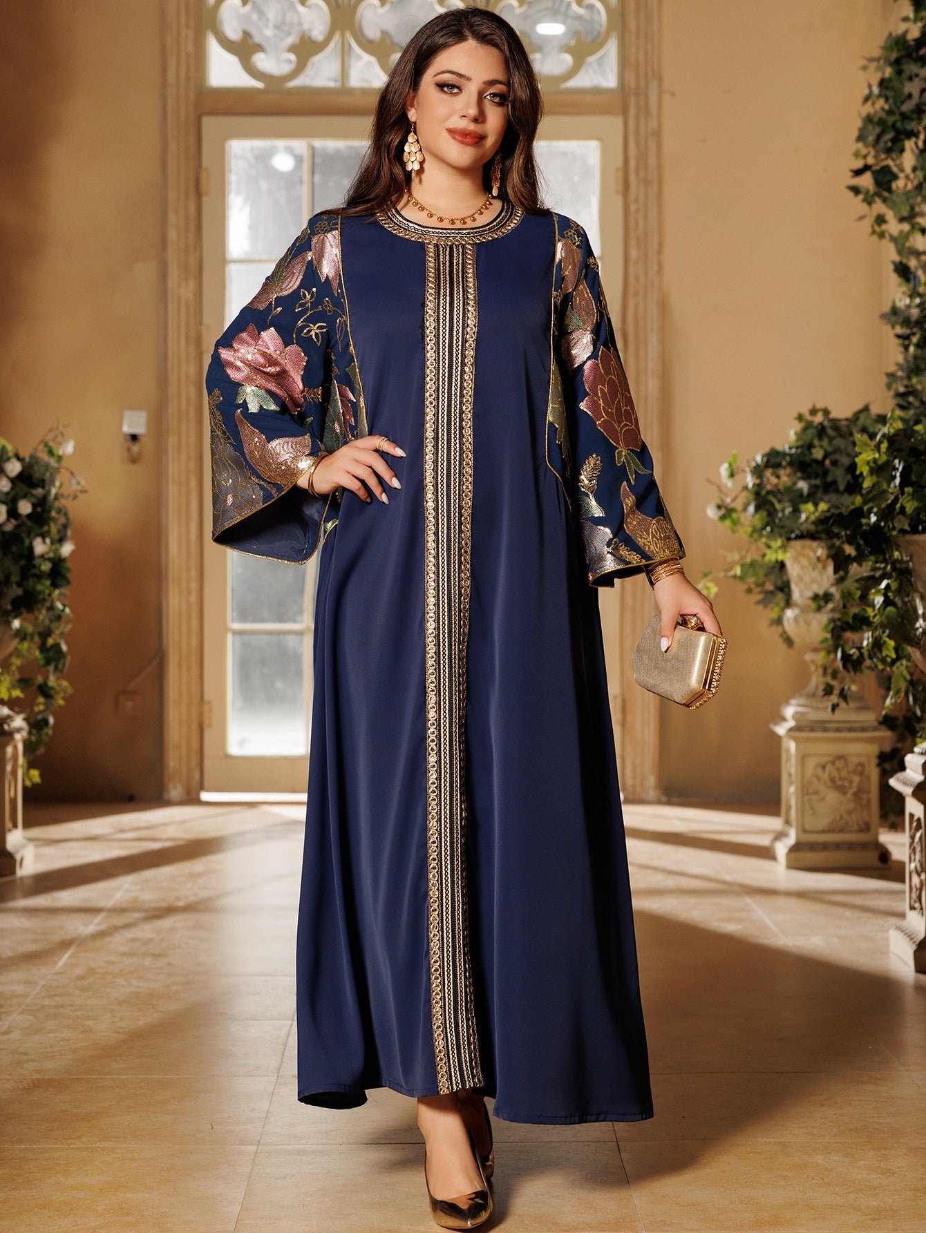 Elegant Long Sleeve Formal Dress