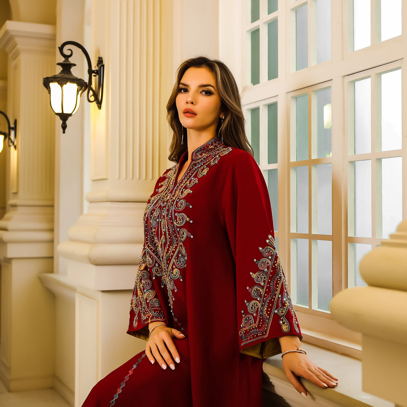 Women's Rope Embroidered Party Dress