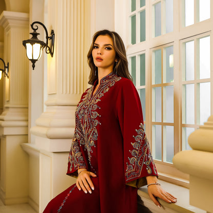 Women's Rope Embroidered Party Dress