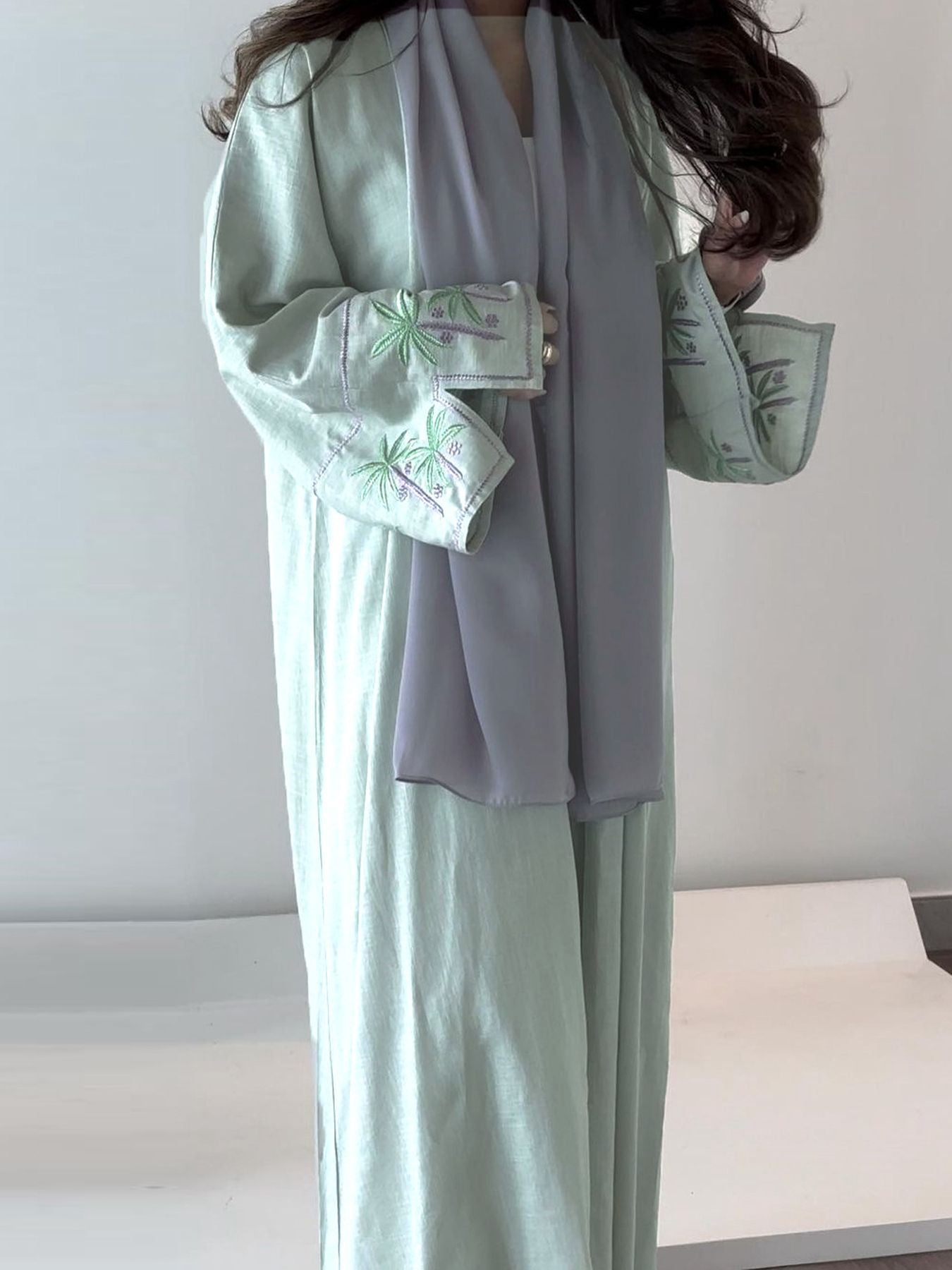 Women's Embroidered Cardigan Dress