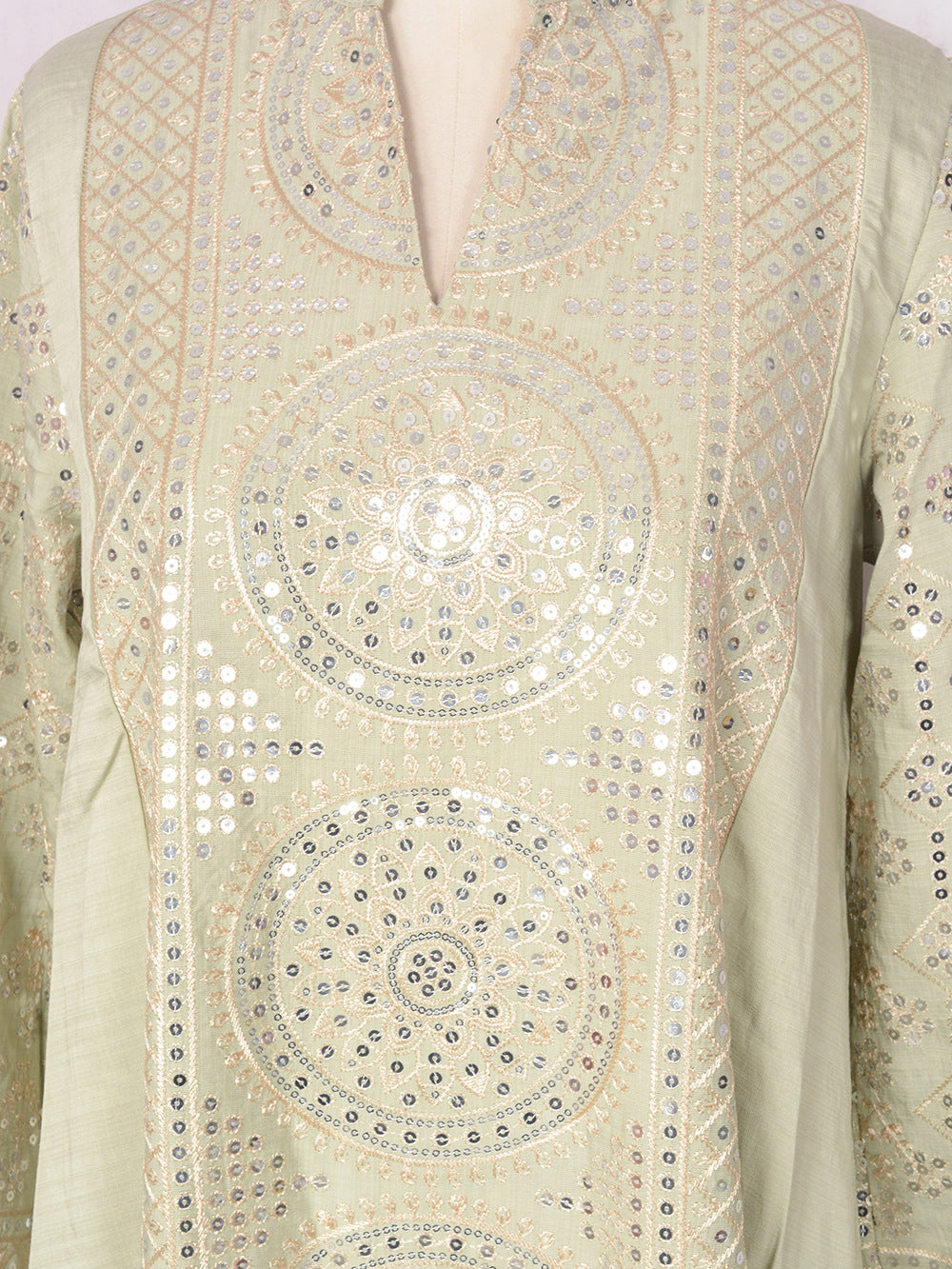 Women's V-neck Ethnic Dress