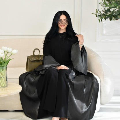 Women's Cardigan Ruffled Sleeve Dress
