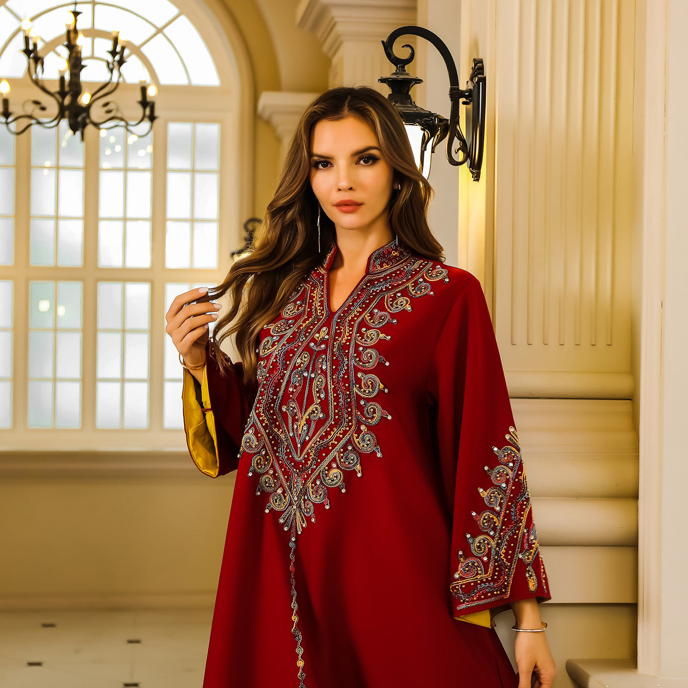 Women's Rope Embroidered Party Dress