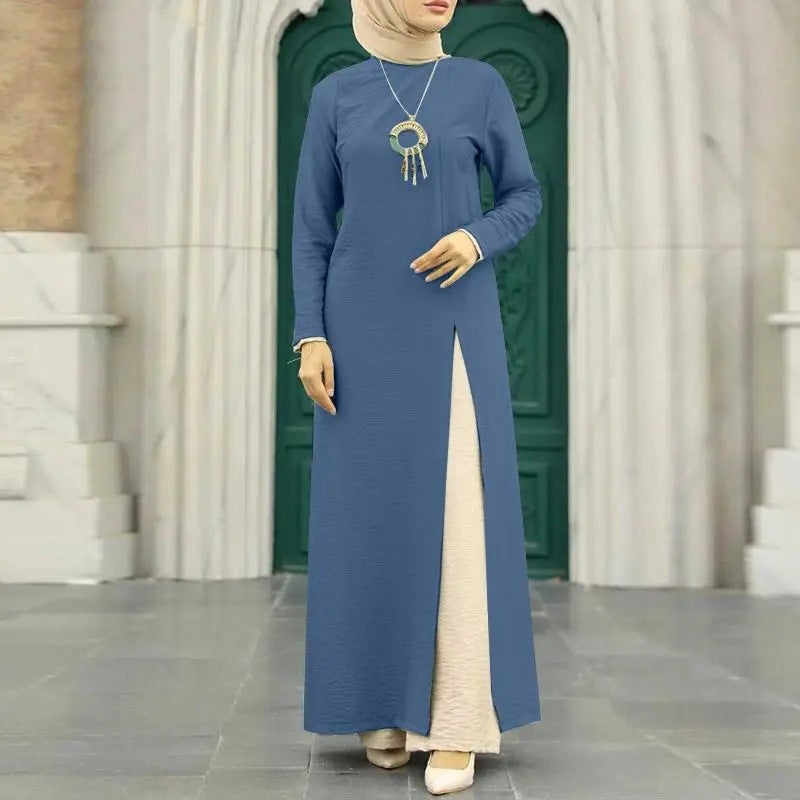 Women's Solid Color Elegant Slit Dress