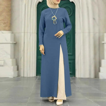 Women's Solid Color Elegant Slit Dress