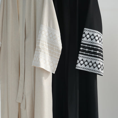 Women's Embroidered Elegant Cardigan Robe