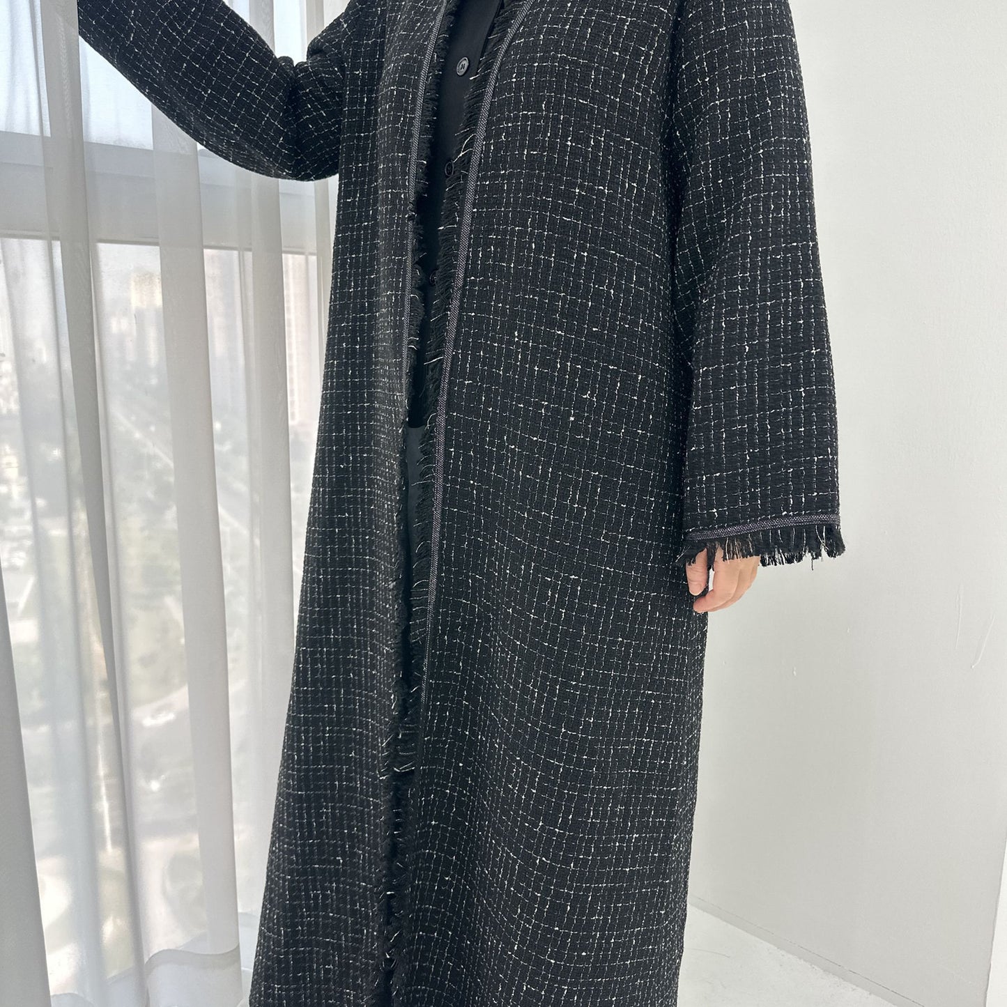 Petite Chanel-Style Cardigan Robe Dress