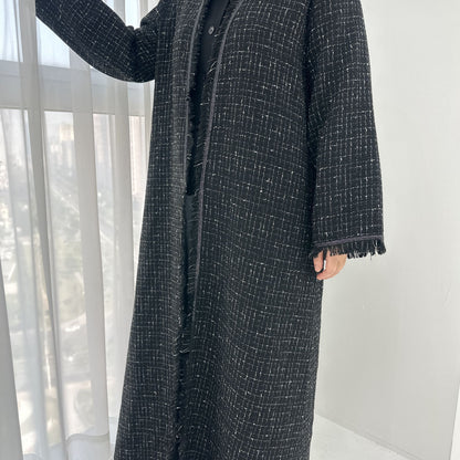 Petite Chanel-Style Cardigan Robe Dress