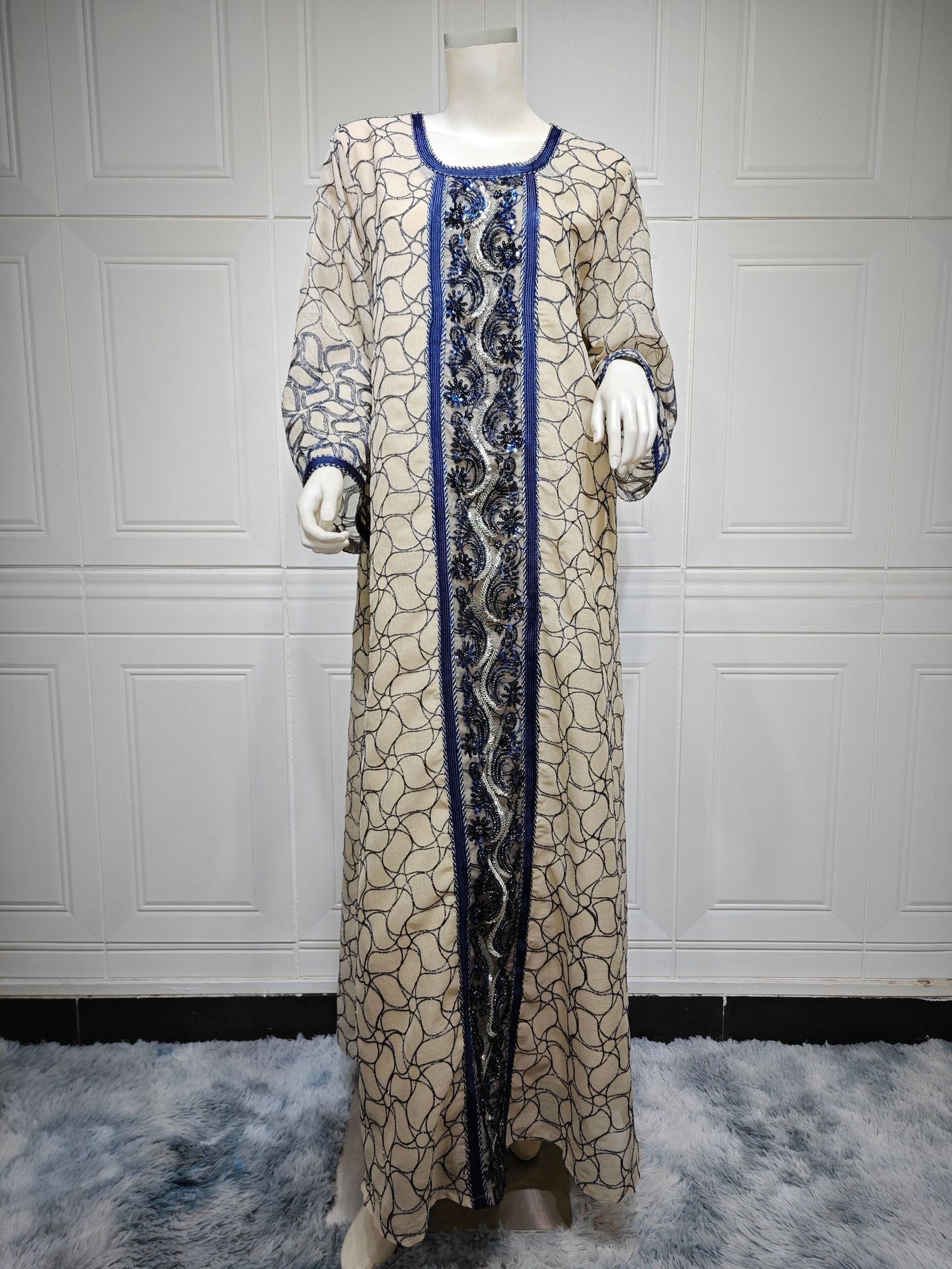 Mesh Modest Muslim Evening Dresses