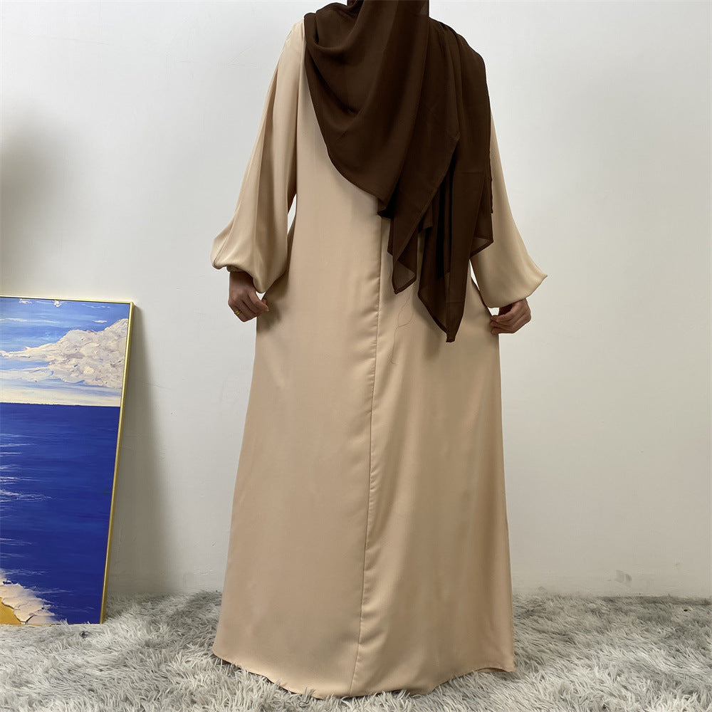 Women's Nursing Long Sleeve Slim Fit Dress