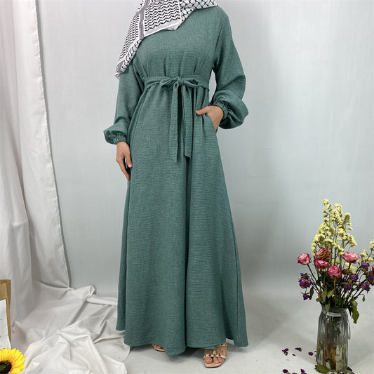 Elegant Loose Long-sleeve Dress for Women