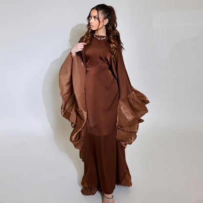 Women's Waist-cinching Satin Dress